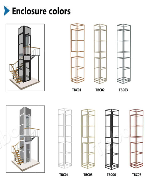enclosure Home Lift With Shaft Enclosure